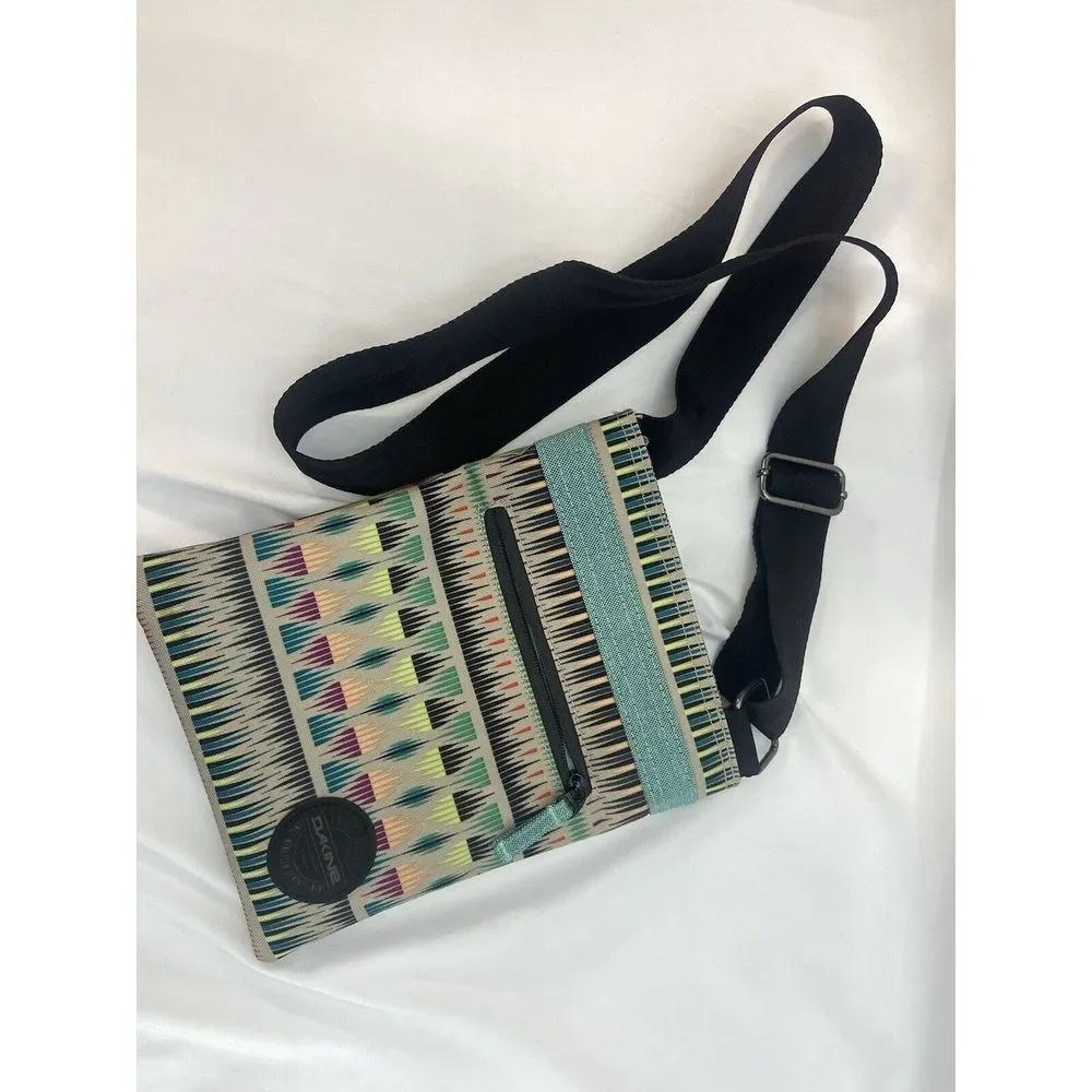 DAKINE JIVE Crossbody Purse Bag Geometric Stripe Print Season Adjustable Strap - Picture 6 of 9